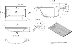 Stella Polare Раковина Флур 80 белая – фотография-3